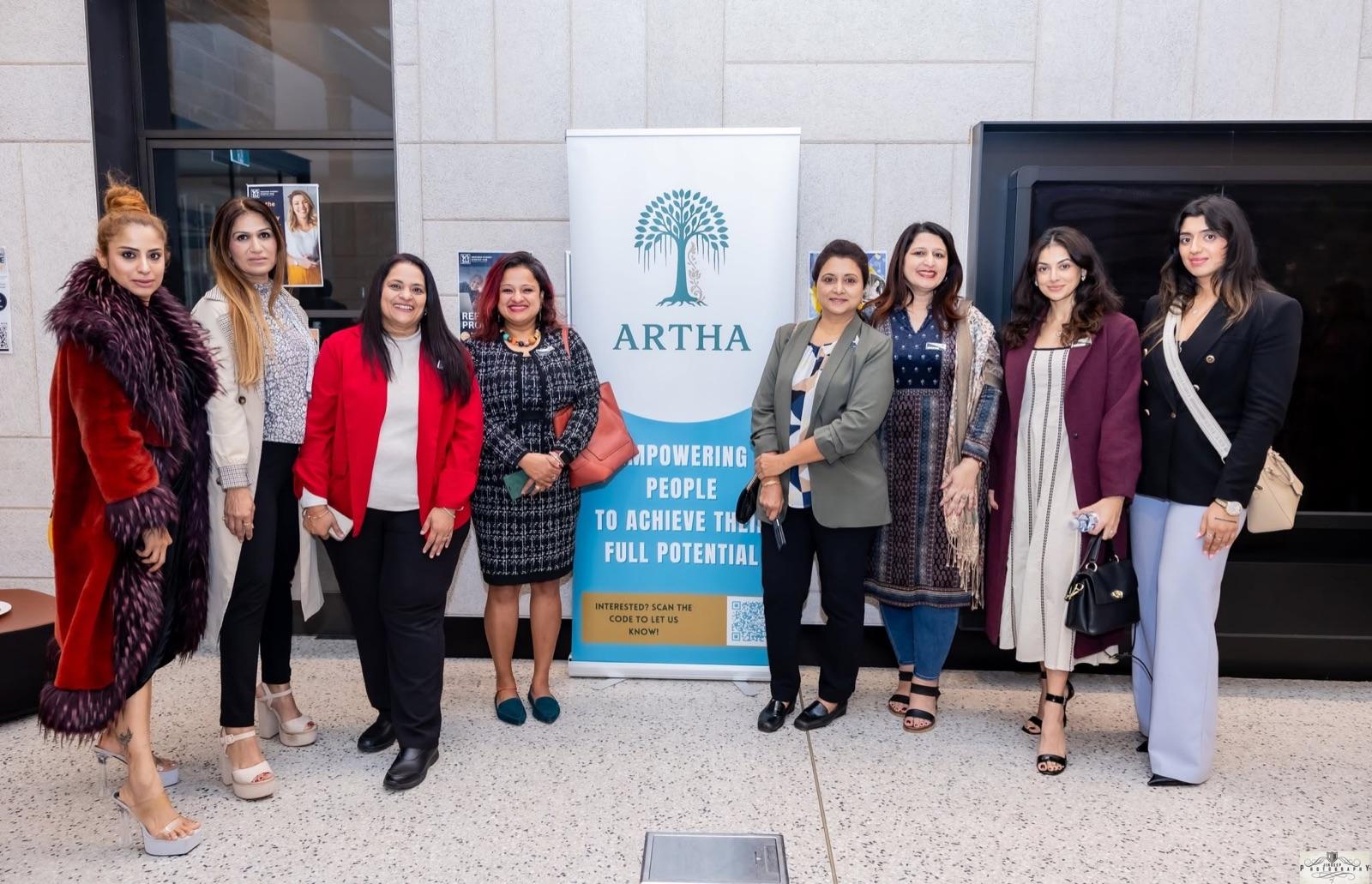 Guests in conversation at the Artha Business Roundtable.